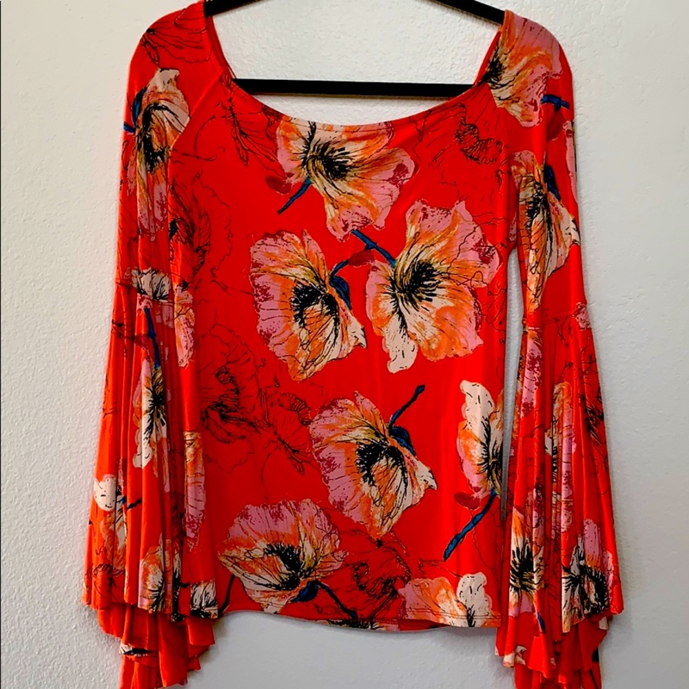 We the Free- Spring floral blouse - MED
